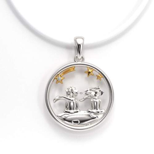 Pingente em Prata 925 com Aplique em Ouro 18k - Laos Eternos