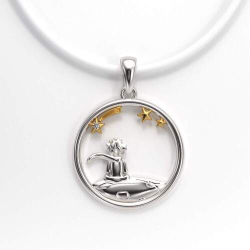 Pingente em Prata 925 com Aplique em Ouro 18k - Laos Eternos