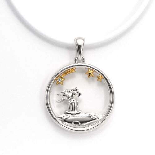 Pingente em Prata 925 com Aplique em Ouro 18k - Laos Eternos