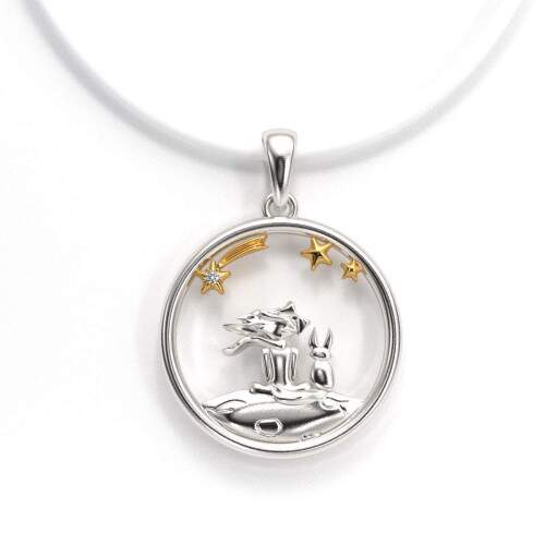 Pingente em Prata 925 com Aplique em Ouro 18k - Laos Eternos