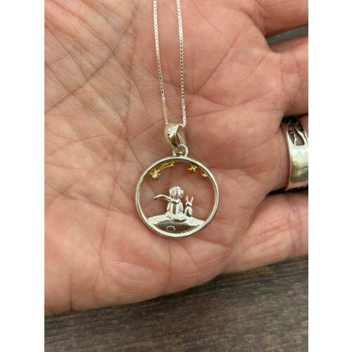 Pingente em Prata 925 com Aplique em Ouro 18k - Laos Eternos