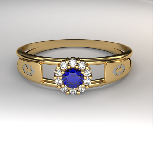 Anel de Formatura em Ouro 18k - Administrao - Aurora