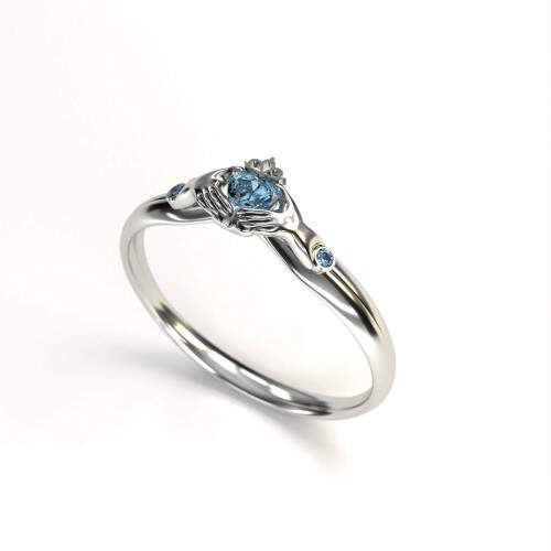 Anel em Prata 925 - Claddagh