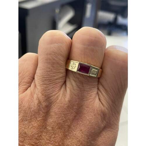 Anel de Formatura em Ouro 18k - Direito - Atlas