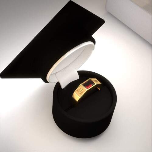 Anel de Formatura em Ouro 18k - Direito - Atlas