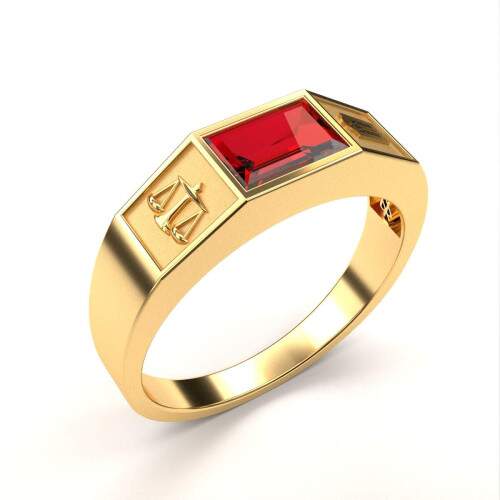 Anel de Formatura em Ouro 18k - Direito - Atlas