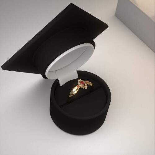 Anel de Formatura em Ouro 18k - Direito - Triunfo