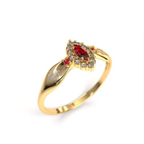 Anel de Formatura em Ouro 18k - Direito - Triunfo