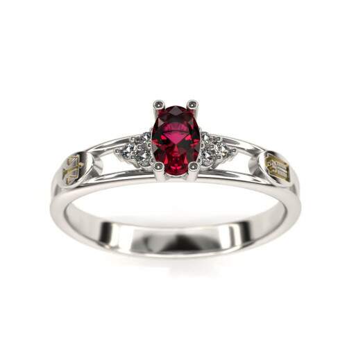 Anel de Formatura em Prata 925 - Direito - Oval