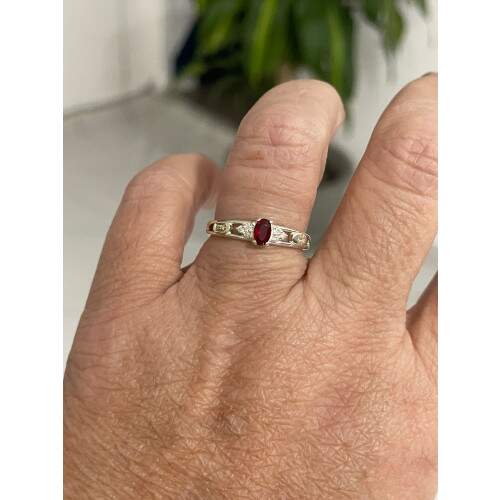 Anel de Formatura em Prata 925 - Direito - Oval