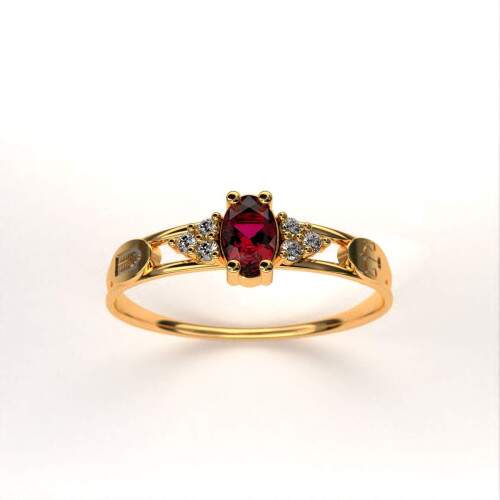 Anel de Formatura em Ouro 18k - Direito - Oval