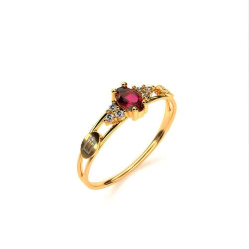 Anel de Formatura em Ouro 18k - Direito - Oval