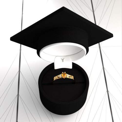 Anel de Formatura em Ouro 18k - Farmcia - Oval