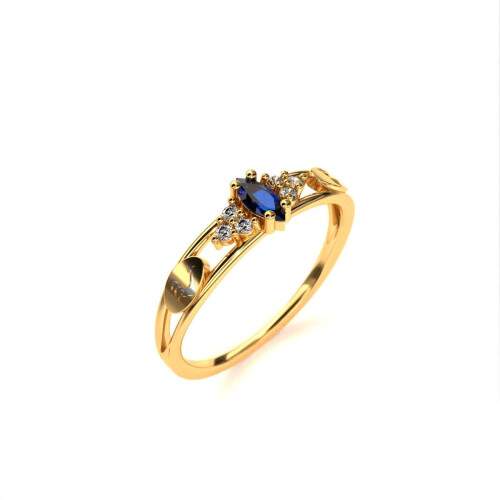 Anel de Formatura em Ouro 18k - Publicidade - Navete