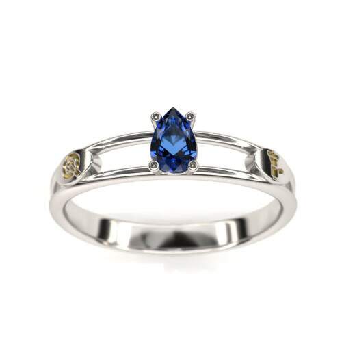 Anel de Formatura em Prata 925 - Marketing - Gota