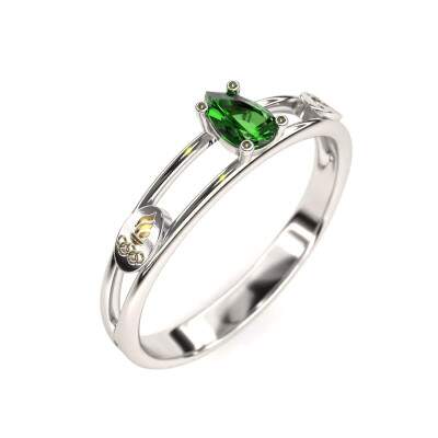 Anel de Formatura em Prata 925 - Educao Fsica - Gota