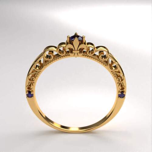 Anel de Formatura em Ouro 18k - Letras - Vitria