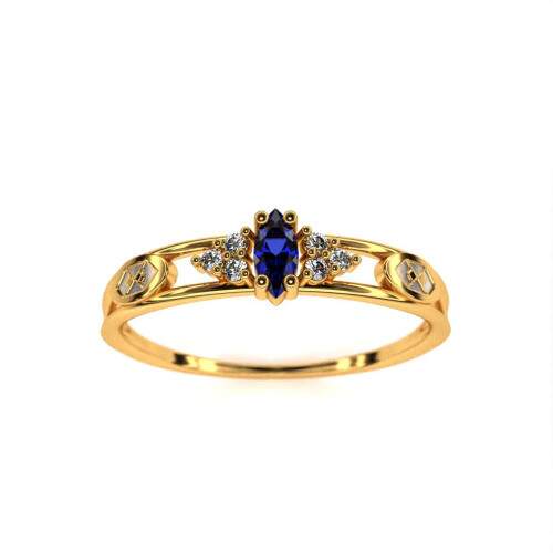 Anel de Formatura em Ouro 18k - Administrao - Navete