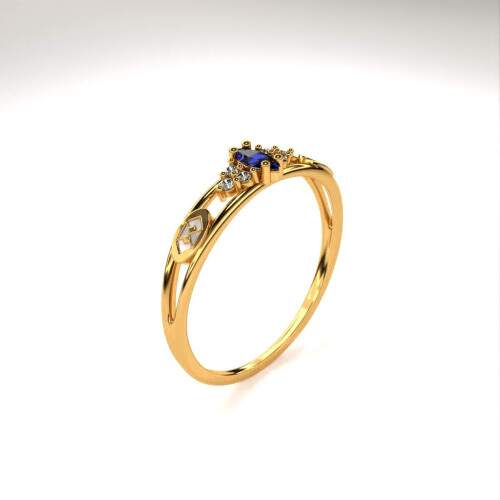 Anel de Formatura em Ouro 18k - Administrao - Navete