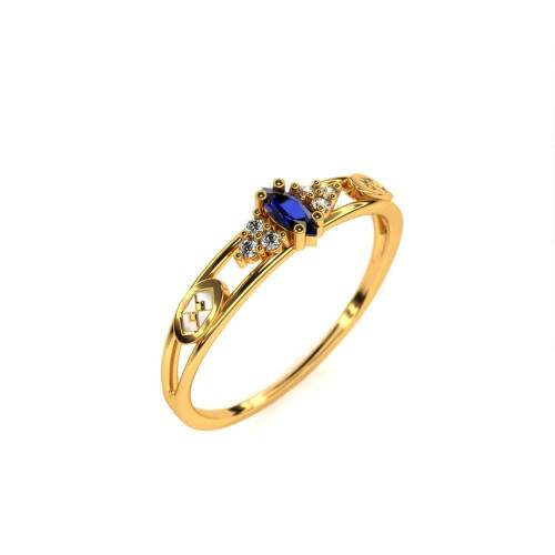 Anel de Formatura em Ouro 18k - Administrao - Navete