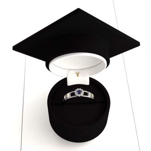 Anel de Formatura em Prata 925 - Recursos Humanos - Aurora