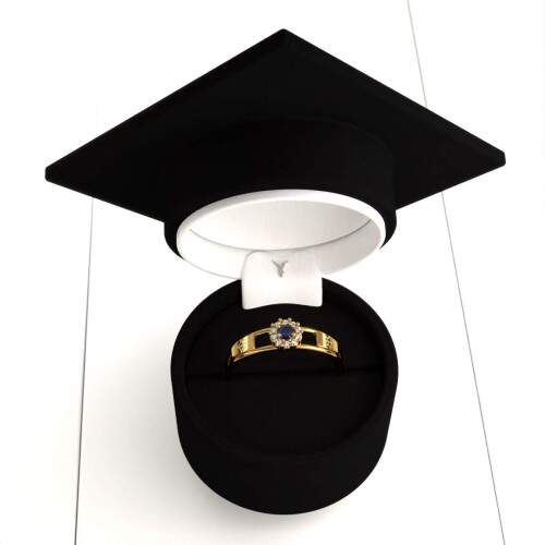 Anel de Formatura em Ouro 18k - Recursos Humanos - Aurora