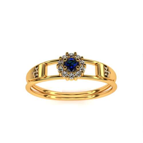 Anel de Formatura em Ouro 18k - Recursos Humanos - Aurora
