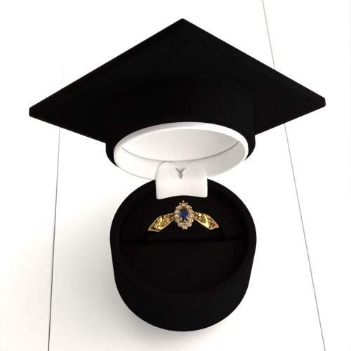 Anel de Formatura em Ouro 18k - Recursos Humanos - Triunfo