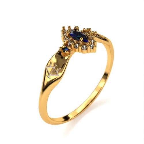 Anel de Formatura em Ouro 18k - Recursos Humanos - Triunfo