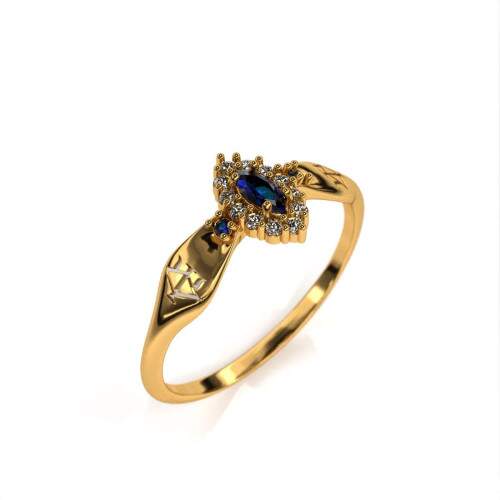 Anel de Formatura em Ouro 18k - Recursos Humanos - Triunfo