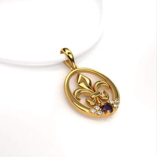 Pingente de Formatura em Ouro 18k - Letras