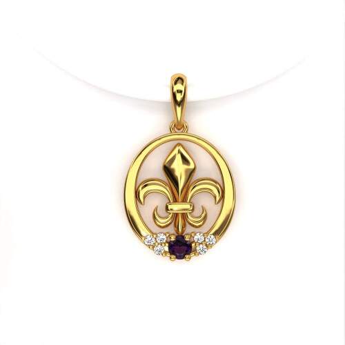 Pingente de Formatura em Ouro 18k - Letras