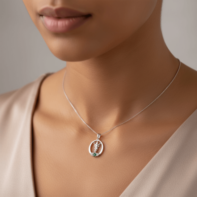 Pingente de Fisioterapia em Prata 925