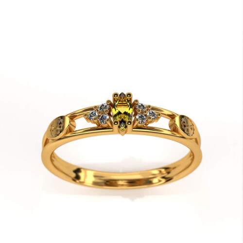 Anel de Formatura em Ouro 18k - Radiologia - Navete