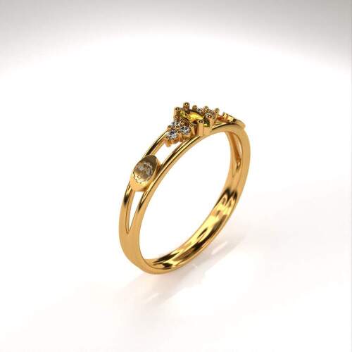 Anel de Formatura em Ouro 18k - Radiologia - Navete