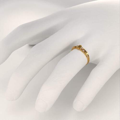 Anel de Formatura em Ouro 18k - Radiologia - Navete
