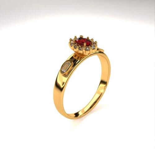 Anel de Formatura em Ouro 18k - Direito - Bella