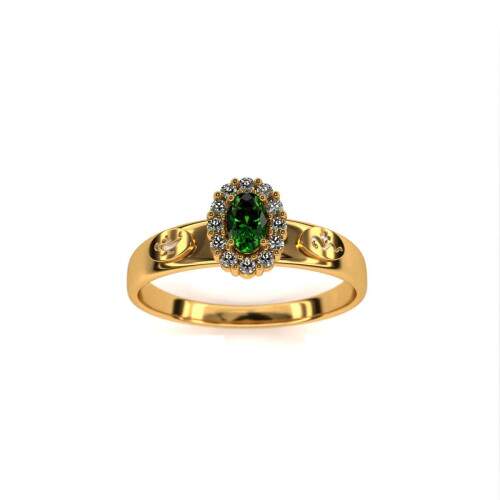 Anel de Formatura em Ouro 18k - Enfermagem - Bella