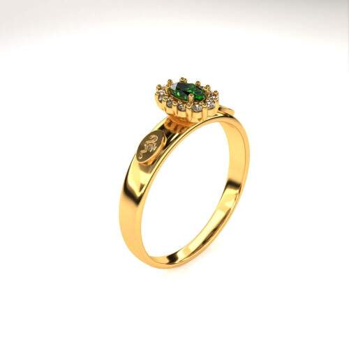Anel de Formatura em Ouro 18k - Enfermagem - Bella