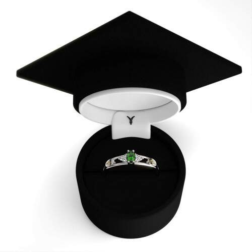 Anel de Formatura em Prata 925 - Enfermagem - Navete