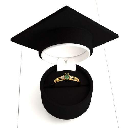 Anel de Formatura em Ouro 18k - Enfermagem - Oval