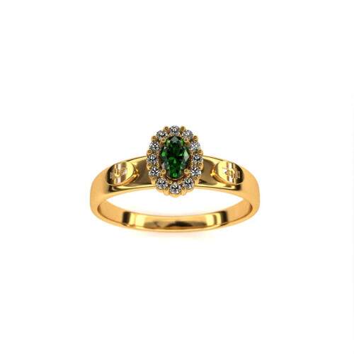 Anel de Formatura em Ouro 18k - Biomedicina - Bella
