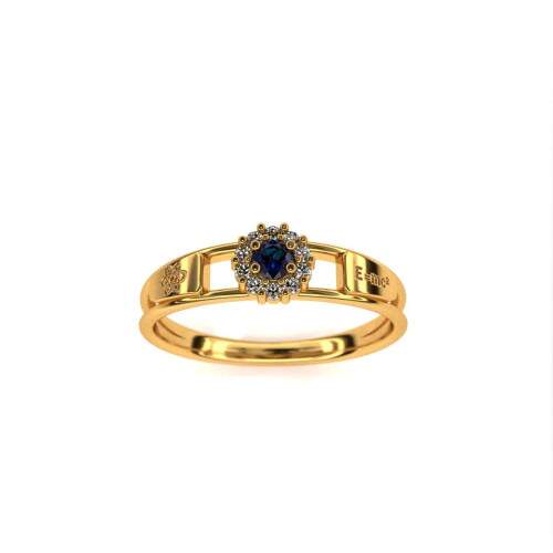 Anel de Formatura em Ouro 18k - Fsica - Aurora