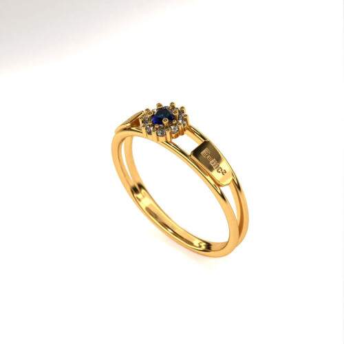 Anel de Formatura em Ouro 18k - Fsica - Aurora