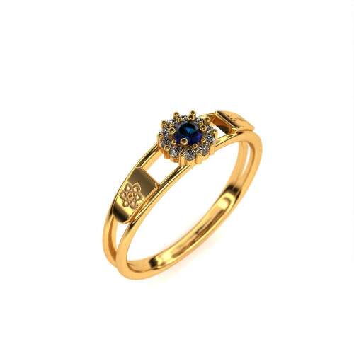 Anel de Formatura em Ouro 18k - Fsica - Aurora