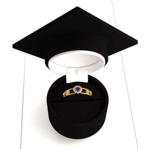 Anel de Formatura em Ouro 18k - Fsica - Aurora