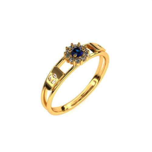 Anel de Formatura em Ouro 18k - Gesto Ambiental - Aurora