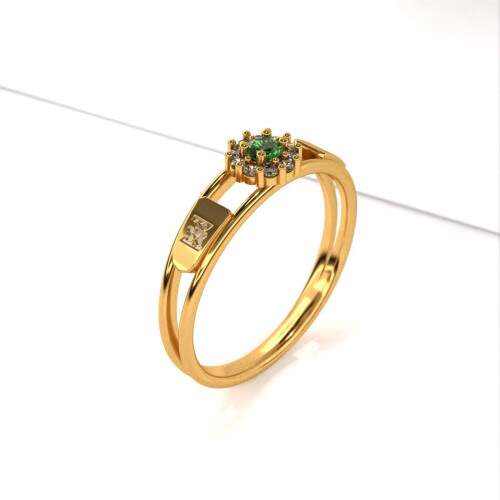 Anel de Formatura em Ouro 18k - Zootecnia - Aurora
