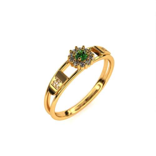 Anel de Formatura em Ouro 18k - Zootecnia - Aurora