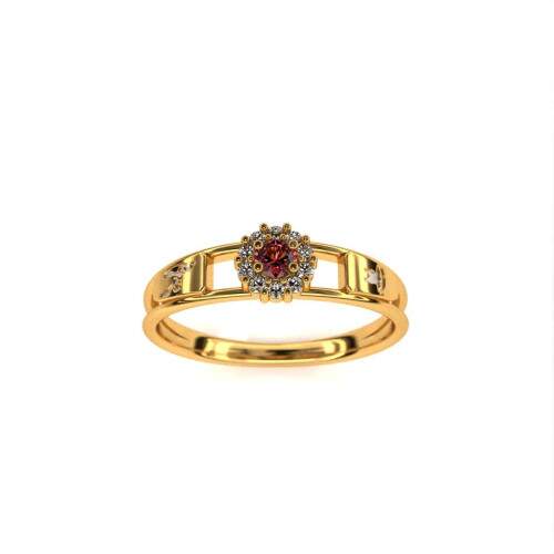 Anel de Formatura em Ouro 18k - Ballet - Aurora
